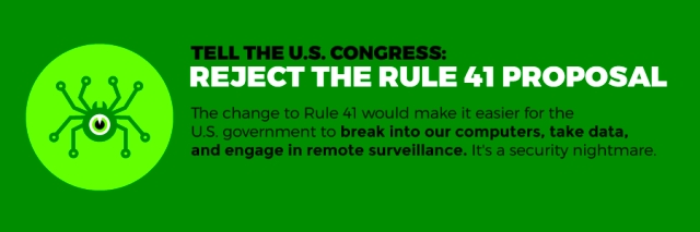 reject rule 41 changes, אל תתנו לממשלת ארה